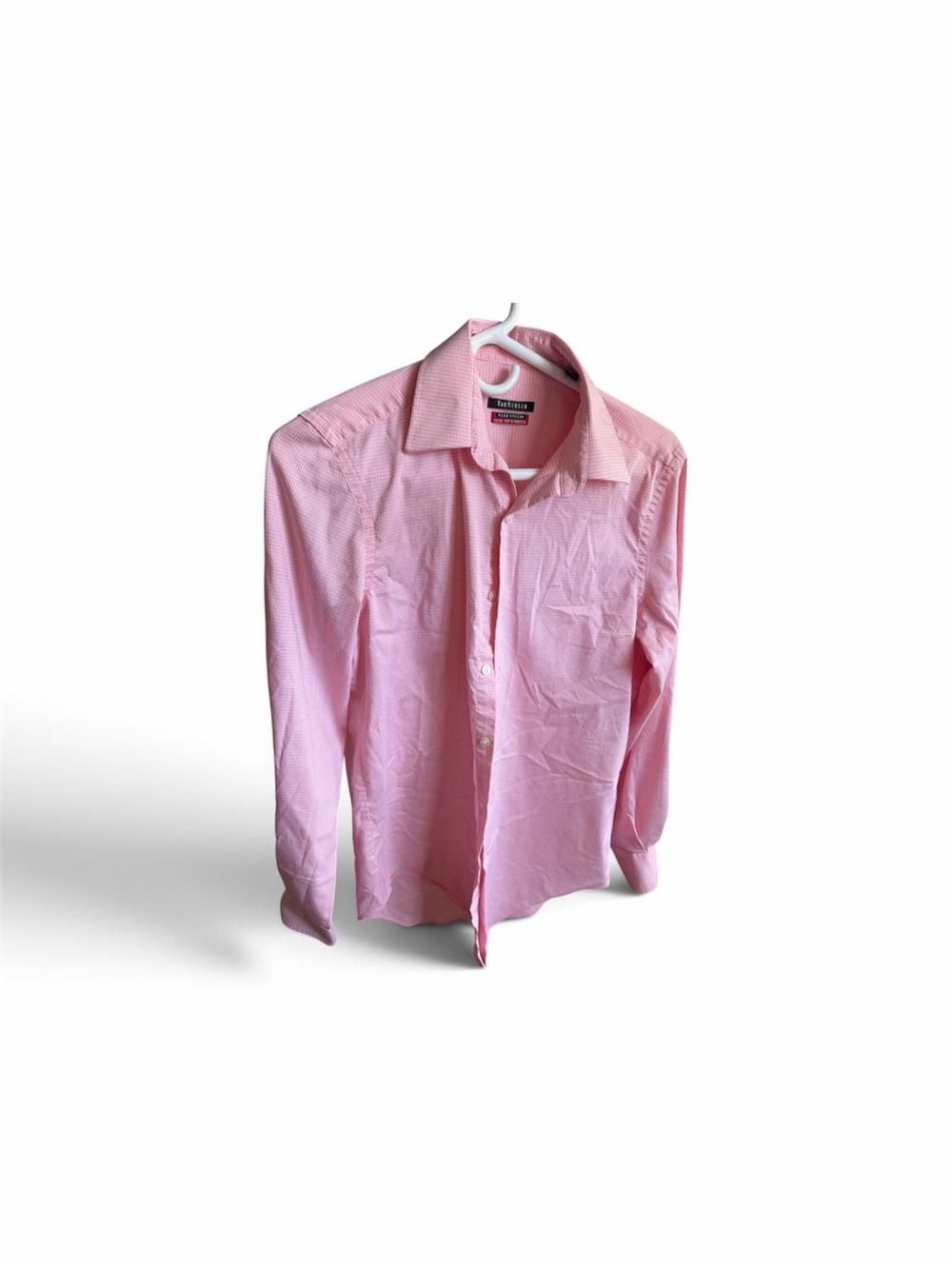 Van Heusen Pink Dress Shirt - Men's Long Sleeve Button-up